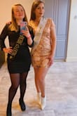 I wore them for my bachelorette party with a dress also from Lulus. They are comfortable and really cute. - Ingrid B.