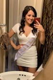 I wore this for my bachelorette weekend! I loved it! I ordered a small and wasn't sure how it would fit since I have a bigger bust. But it fit perfectly!
It was a little see through and the skirt was a little long. I just folded it under and it looked fine! - Christian O.