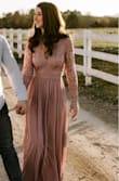 Beautiful. Fabric is wonderful and lays perfect. The quality is beyond what was expected for the low price of dress. It is long but easy hem. The waist did not fit snug so had the zipper removed and refitted it. Really happy - Cheryl D.
