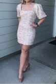 This dress is more beautiful in person.  Material is fabulous, workmanship is excellent and fits like a dream. - Kathy C.