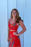 I absolutely love this dress, very flattering, and I think it can easily be dressed up or down. I wore on a recent trip to Florida and plan on wearing on an up coming cruise. The skirt and top are both adjustable so you can find the perfect fit. I am 5'9 though and even I needed to wear heels with because of the length. - Emily C.