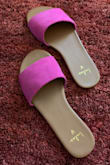 When I saw this sandal, I loved the color! I received this in the mail, ohhh I was a static! I can't wait for Spring/Summer or a hot day to come to wear my new sandal! - Nalee V.