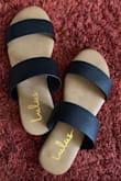 The sandal is a little loose but it does fit well. - Nalee V.