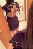 I got so many compliments over this dress! It is a little loose in the stomach and I had to pin the top of the back a little tighter but I can't wait to wear it again! Beautiful dress and great material! - Trisha C.