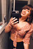 Love this top and bottom however I do find myself wearing the top the most. The quarter sleeves are absolutely adorable and the low neck line is very flattering. - Victoria B.