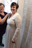 The dress was gorgeous. It runs a little larger, so I had to have it altered, but overall it was great! - Jessica T.