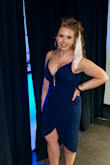 Love this dress! It lays so well and was perfect for my event. I loved the high low effect- and the fabric will hold up well! - Kati K.
