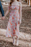 This is thin so I was freezing taking pictures in February but it would be a perfect summer dress! Even though it is thin and light, it didn't seem like you'd be able to easily see underwear through it (although I wore a nude thong to be safe). I wish the waist was a tiny bit higher, but overall it's very cute and comfortable. - Laura B.