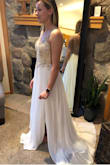 The dress fits me like a dream. All the Small details are absolutely beautiful! I couldn't be happier with it! - Nicala D.