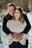 I purchased this sweater for one of my engagement outfits. It was a bit more shear being a live he shade. So it did require me to where a white tank underneath. The front was a bit short than expected but I just tucked it in the front of my jeans! - Elizabeth J.