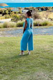 This was an amazing outfit!! I loved the open back and perfect for an outdoor wedding! The only thing was that the crotch area was a little long cause I'm short but I just got it tailored and it was perfect! - Francesca A.