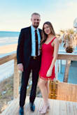 Beautiful dress to wear to a wedding. The zipper was a little difficult to maneuver because of the seam on the dress, so my husband had to help me zip it up. - Brenna R.