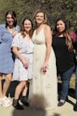 I loved this dress. I am much smaller on top with a larger hips/butt.  I did think the underskirt was a little short. But I am taller and most dresses run short. - Mandalin S.