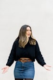 I wear this skirt all the time. It fits great around my waist and creates a cute look for numerous outfits! - Christina W.