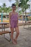 I was hesitant to purchase cuz I wasn't sure if it would fit me how I want it to fit me, but I am glad I did. I love how the fabric is soft and super comfy. In love with it that I might be buying the other color too. - Romina M.