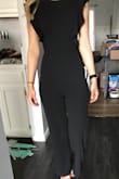 I bought this jumpsuit for a wedding rehearsal and rehearsal dinner. They took place in the hot Florida sun so I was a little sweaty. But you couldn't tell with this jumpsuit. No sweat felt or visible! It's gorgeous and I got compliments on it all day. It was exactly what I needed! - Alena T.