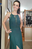I was sceptical about purchasing this dress online, but I am pleasantly surprised.  The quality is beautiful, however too big for me. I am 5'2" 100lbs and chest size 32D, I'll definitely have to get it taken in, especially the back which is way too loose for my body. - Cindy L.