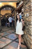 Got so many compliments on this dress! Fit perfectly. The cut in the middle goes kinda low so I wore stickies instead of a bra. - Hannah R.