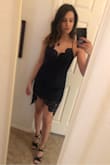 I got so many compliments on this dress and I love it! Great for date night, a wedding or any other nice occasion. The navy color is a very dark navy; it looks black in most photos. - Ashley E.