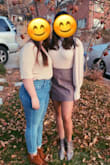 It's not the most flattering if you have broad shoulders! I ordered a small (my normal size) and it was a little snug on my bust. I don't have a large bust (32C) so I was a little disappointed. Still looked cute with a skirt and booties! - Megha K.
