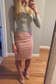 This skirt is so cute and so comfortable! I got a million compliments when I wore it. However, I knocked off a star because mine has a few loose threads that I noticed today so I'm afraid it might unravel more when I wash it:( - Allison E.