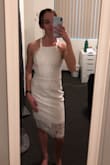 This dress is great, it is a little big on me but I like how the straps are adjustable so I can tighten it to my liking. The adjustable straps make it fit for the most part, just the waist is a little big. Great quality and fit overall, I really like it! - Megan K.