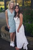 Fits well. Doesn't hug your hips. Stomach room is giving. Wore it as a wedding as a guest. - Sara B.