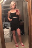 I wore this with my birthday with red vans. Everyone was so in Love with it. Such great material, very flattering and highly suggest it to everyone. I got mine in a small and it fit like a glove - Meghan K.