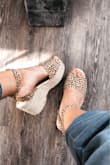 I LOVE these sandals! I bought them for my recent trip to Florida and I am so happy that I did. I was afraid that they would hurt my feet, given that they were new and not worn in yet, but they didn't! I wore shoes that I have had for years and they gave me the worst blisters so I was happy that I had these sandals to wear. Will definitely be ordering more in different colors! - Petia B.