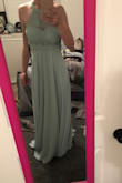 This dress is absolutely stunning. The color is beautiful, and the quality is great! It is LONG! I loooove it so much. - Morgan G.