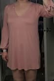 This dress fit like a sack. It just hung and had no shape. If you have a larger chest I'd avoid this dress. It was also made much shorter due to my chest. - Stephanie J.