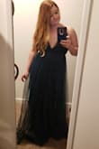 This dress was gorgeous for my engagement shoot. It was a little smaller than I expected but still worked well. It showed more cleavage than I thought it would but I still liked the dress. - Caitlyn B.