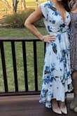 I wore this dress to my bridal shower and absolutely loved it! So many compliments and it was super comfortable - will definitely wear it again!! :) - Taryn G.