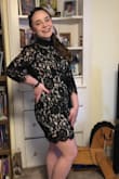 Bought this for my 9th grade daughters winter semi formal in size small. She is a short muscular girl and the small fit great except the bust was a little big. She looked beautiful and got loads of compliments. - Elisa R.