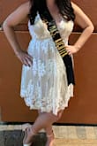 This was worn for a night out for my Bachelorette party! I received so many spectacular comments on it and it's beautiful! - Trisha H.