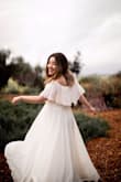 Absolutely LOVE this dress! It's so flowy and flattering. I have a curvy body and this hugged in all the right places! Only note is it comes pretty long so I had to get it altered. - Michelle S.