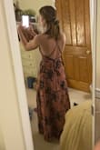 This dress has such a smooth and cool feel to it, and a unique style. So bummed I had to return it because the bust didn't fit right. I started with a medium, which was definitely a bit baggy on me. Return was super easy and painless (great customer service). The small fit better, but I just couldn't get the bust to look right. Might have been better if I were more endowed, but I just couldn't envision it. Hate to return the small as well but this one just won't work for me. - Madison M.