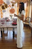 Couldn't have asked for a better bridal shower outfit! I felt like a queen and can't wait to wear this jumpsuit again! Very easy to dress up with a pop of color (in my case with red)! - Helene P.