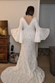 I love this dress and am planning on wearing it for my boho/garden wedding in October. The one complaint I have is that I wish the slip underneath was sewn onto the lace, but this should be an easy tailoring fix! So excited to wear this dress, and about all the money I saved. You literally can't tell this isn't at least a few hundred dollars. Great quality! - Kaytlin J.