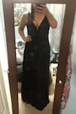 Love the dress, great fit, the only thing I thought it was a little long, I am 5'6 and had to wear at least 4 inch heels to not trip. Fit perfect in the bust, classy yet sexy. - Tonya V.