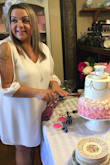 I ordered this dress for my bridal shower. It arrived quickly and quality is amazing. I normally wear a 16, could have gone down a size but still fit beautifully. I felt beautiful & comfy and received so many compliments! - Tanya H.