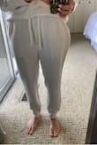 I want to live in these. I bought the joggers and matching sweatshirt. Pretty much the most comfortable outfit ever. I gave the pants 4 stars because the hips were cut a little wide; kinda saddle bag like. But even with they are super cute for lounging around the house. I want these in more colors! - Nicole D.