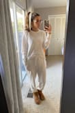 I want to live in these. I bought the joggers and matching sweatshirt. Pretty much the most comfortable outfit ever. Super cute for lounging around the house. I want these in more colors! - Nicole D.