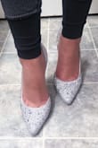 I bought these shoes for my daughter to wear on her Quinceañera (Sweet 15) party and they are just BEAUTIFUL! She fell in love with these as soon as she found them! They are comfortable, but probably not for wearing an entire night. And the diamonds sparkle so much that it makes them look like they cost a million bucks. I will include pictures, but honestly pictures don't do these beauties the justice justice they deserve! - Yamilka V.