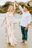 I wore this dress on the beach for my engagement photos and it was perfect! The dress was a little bustier than I expected but it worked out great. - Carley P.