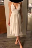 BEAUTIFUL dress! True to size, true to color. And the straps are adjustable!!! Perfect for a bridal event! - Trisha B.