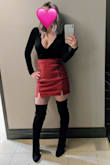 I'm so in love with these boots! I was a little hesitant because I am 5'0 and was afraid they wouldn't fit right on me, but they worked out great! I felt so sexy and confident! I did have to exchange them for a half size bigger because they were a little too tight and I was afraid they weren't going to stretch out enough and I'm glad I did! - Ashley E.