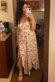 Okay this was by far my favorite dress while on vacation. I also ordered this for a Hawaiian vacation and loved it so much. It is comfortable, not sheer and most importantly, not too long for my short figure. So fun, flowy and just the right amount of ooo la la! - Carina C.