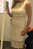 The top was a pull over and didn't fit as nicely as it should. The skirt was very long and fit loose everywhere except the waist. - Amber B.