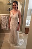 I really wanted to like this dress, but to me, it looked nothing like the pictures online. The color was more nude than white and the bottom of the hip area looked strange. - Lauren B.